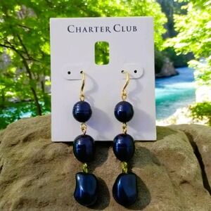 Earrings Jewelry Dangle Blue Charter Club